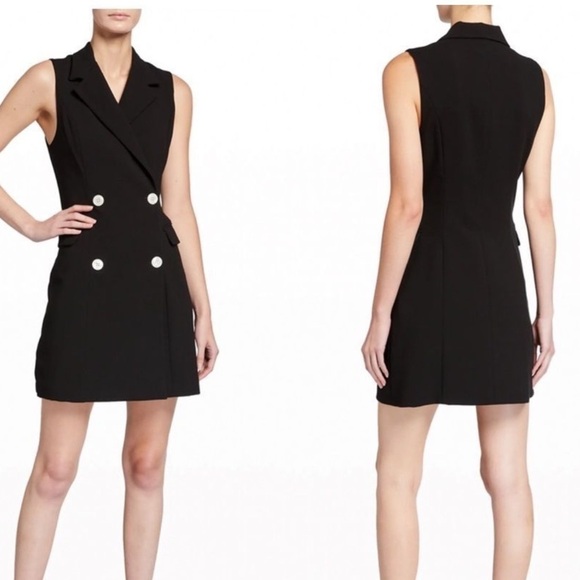 Black Halo Rio Blazer Dress in Black Size 6 - Picture 2 of 9